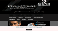 Desktop Screenshot of chuletaselectronicas.com