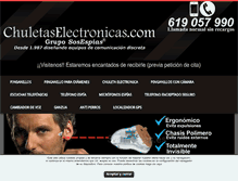 Tablet Screenshot of chuletaselectronicas.com